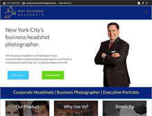 Tablet Screenshot of nycbusinessheadshots.com